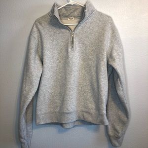 Gray Brandy Melville half zip